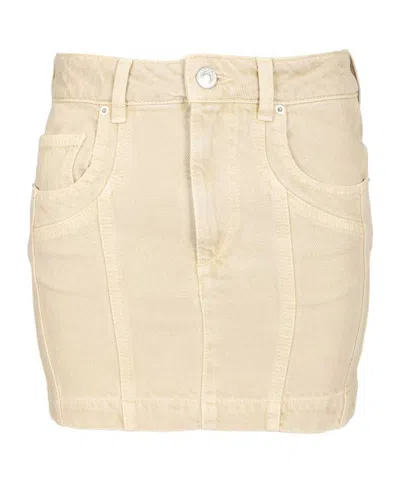 Isabel Marant Étoile Button-down Skirt In Brown