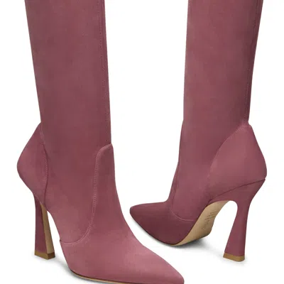 Stuart Weitzman Ultravinnie Pointed-toe Over-the-knee Boots In Pink