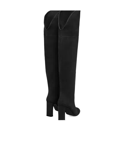Stuart Weitzman Babette Over-the-knee Tubo 85 In Black