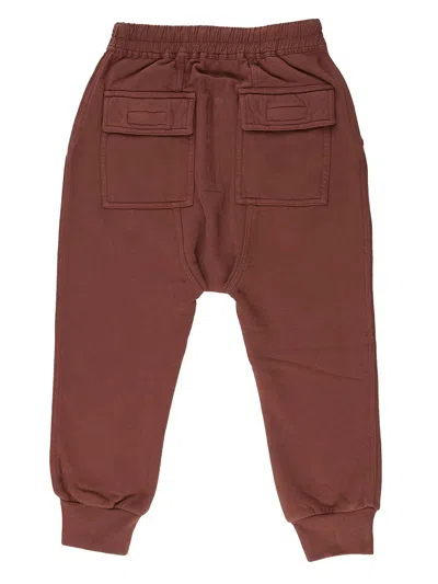 Rick Owens Seam-pockets Track Pants In Brown