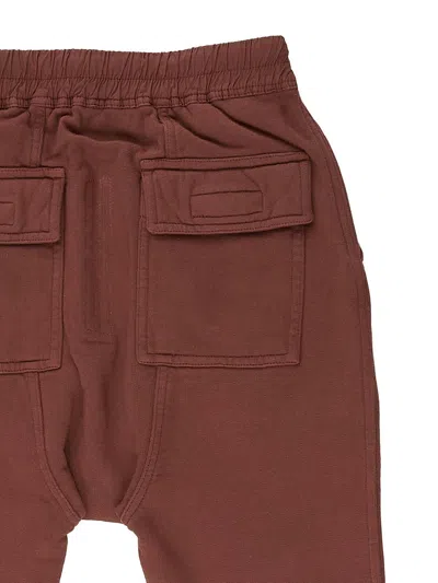 Rick Owens Seam-pockets Track Pants In Brown