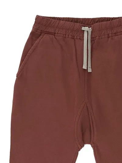 Rick Owens Seam-pockets Track Pants In Brown