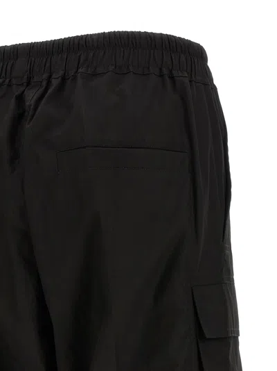 Rick Owens Cargobelas Drawstring Elasticated Trousers In Black