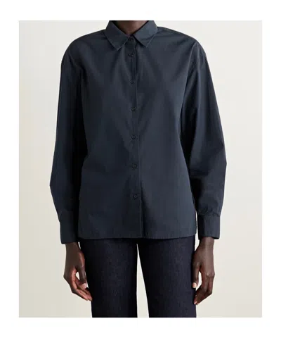 Nili Lotan Long Sleeve Shirt In Blue