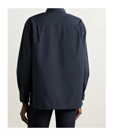 Nili Lotan Long Sleeve Shirt In Blue