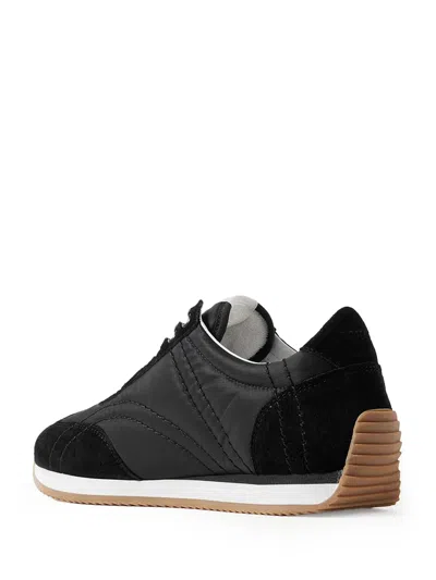 Totême Casual Low Top Sneakers With Quilted Design In Black