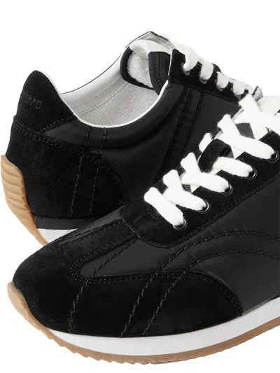 Totême Casual Low Top Sneakers With Quilted Design In Black