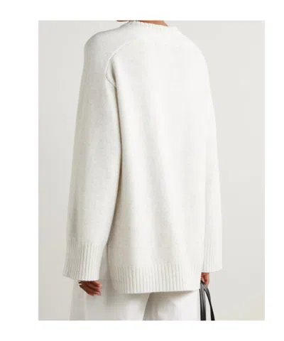 Loulou De Saison Safi Wool And Cashmere-blend Sweater In White