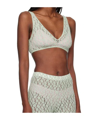 Baserange Crescent French Bra In White