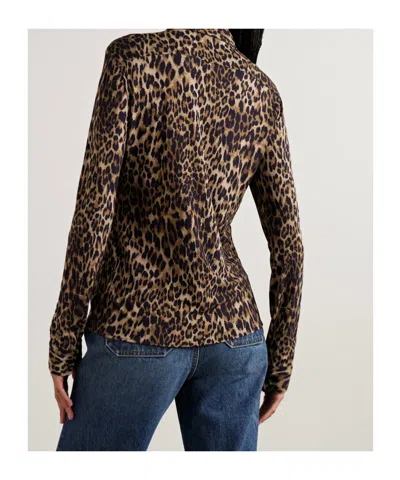 Nili Lotan Long Sleeve Shirt In Brown