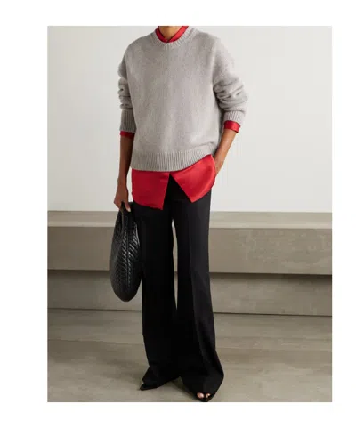 Loulou De Saison Pia Cashmere Sweater In Gray
