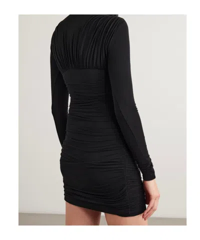 Agolde Long Sleeve Dress In Black