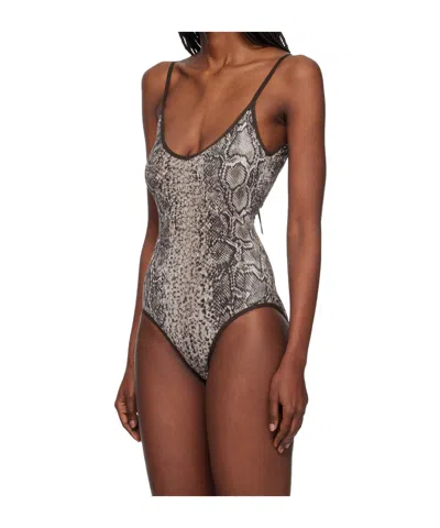 Baserange Brown Serra Bodysuit In Brown