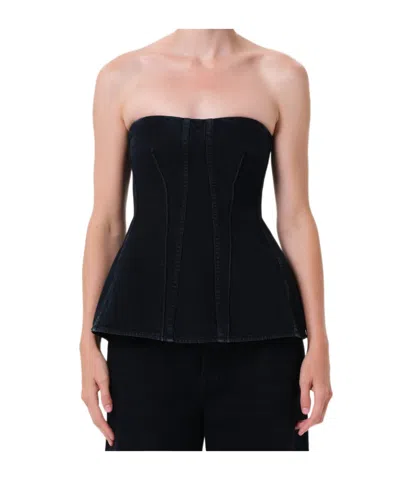 Agolde Lara Corset In Black