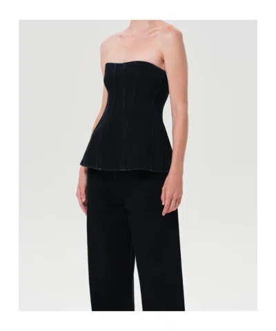 Agolde Lara Corset In Black