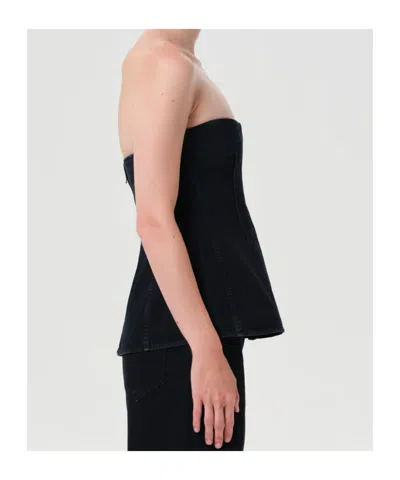 Agolde Lara Corset In Black