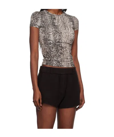 Baserange Bead T-shirt In Black