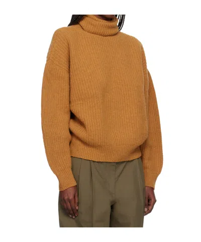 Baserange Long-sleeved Turtleneck Sweater In Brown