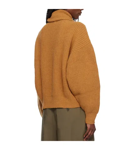 Baserange Long-sleeved Turtleneck Sweater In Brown