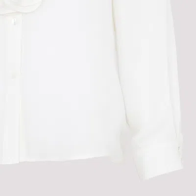 Nili Lotan Ruffle-trim Detail Shirt In White