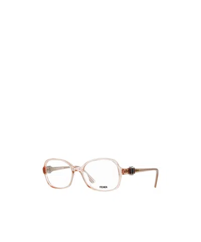 Fendi Full-rimmed Plano Lenses In White