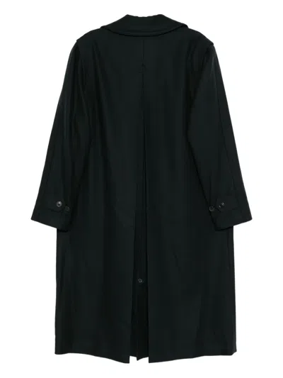 Rier Single-breasted Coat In Black