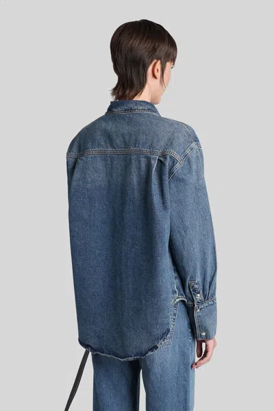 Anine Bing Dante Denim Jacket In Blue