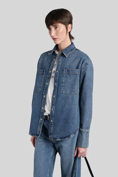 Anine Bing Dante Denim Jacket In Blue