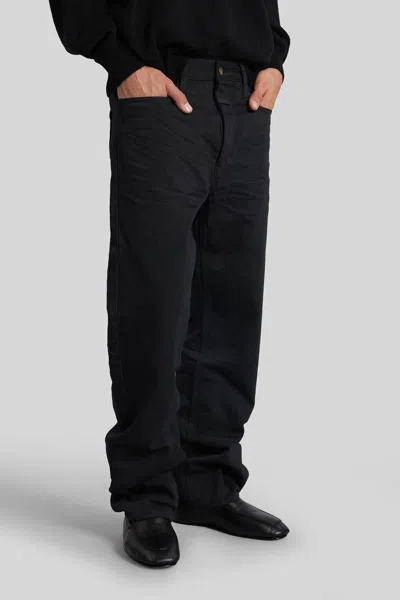 Fear Of God Black Straight 5 Pocket Jeans In Black