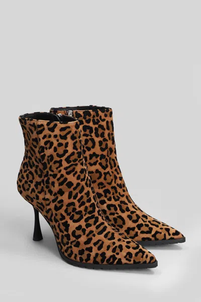 Fratelli Russo High Heels Ankle Boots In Multi