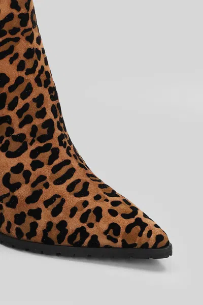 Fratelli Russo High Heels Ankle Boots In Multi