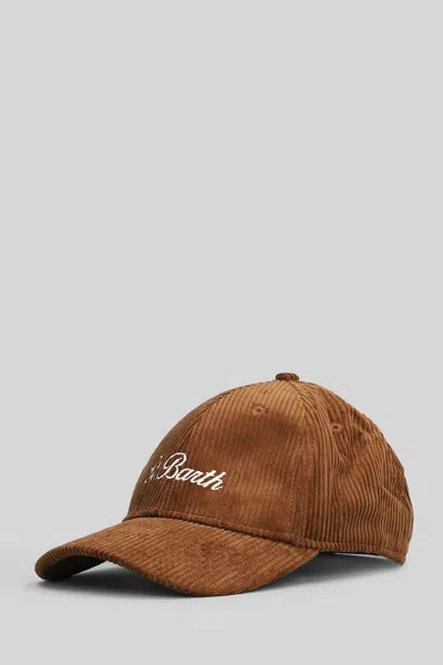 Mc2 Saint Barth Baseball Corduroy Hats In Brown