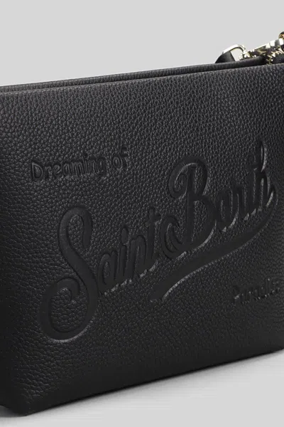 Mc2 Saint Barth Aline Embossed Crossbody Bag In Black