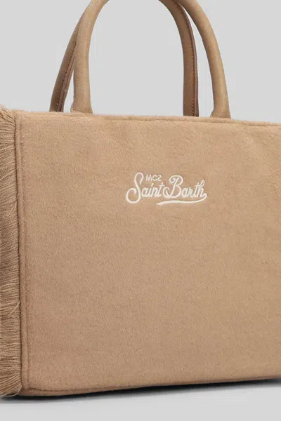 Mc2 Saint Barth Colette Felt Tote In Brown