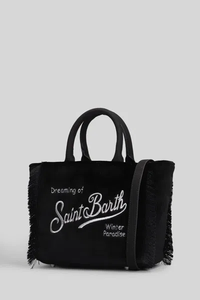 Mc2 Saint Barth Colette Felt Tote In Black