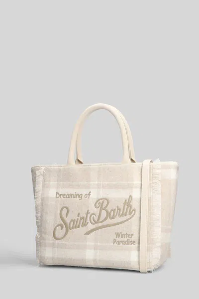 Mc2 Saint Barth Colette Felt Tote In Neutral