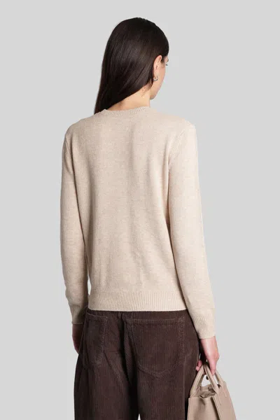 Mc2 Saint Barth New Queen Knitwear In Beige Wool In Sand