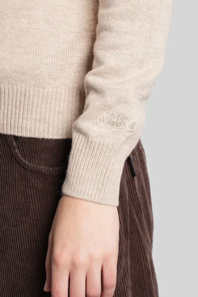 Mc2 Saint Barth New Queen Knitwear In Beige Wool In Sand
