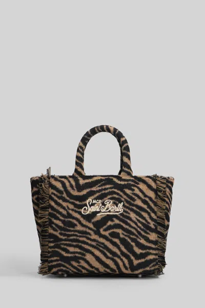 Mc2 Saint Barth Vanity Mini Felt Tote In Brown