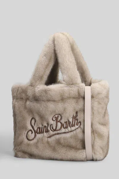Mc2 Saint Barth Colette Soft Fur Tote In Brown