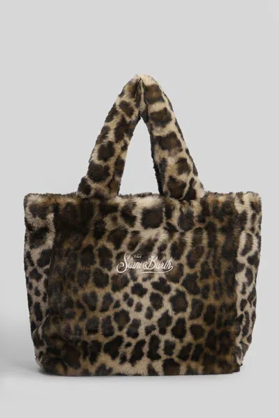 Mc2 Saint Barth Colette Soft Fur Tote In Brown