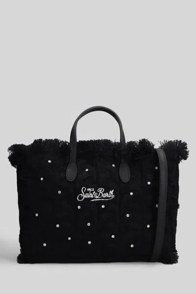 Mc2 Saint Barth Colette Fringed Embellished Tote Bag In Black