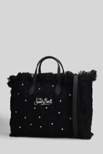 Mc2 Saint Barth Colette Fringed Embellished Tote Bag In Black