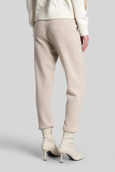 Mc2 Saint Barth Grenelle Wool Pants In Beige Wool In White