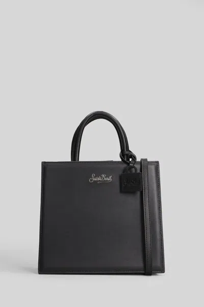 Mc2 Saint Barth Shop Bag Midi Tote In Black