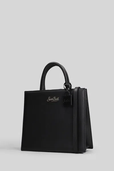 Mc2 Saint Barth Shop Bag Midi Tote In Black