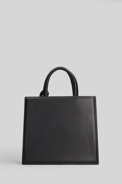 Mc2 Saint Barth Shop Bag Midi Tote In Black