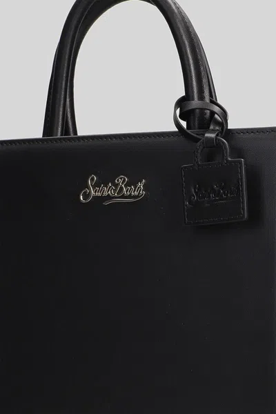 Mc2 Saint Barth Shop Bag Midi Tote In Black