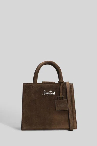 Mc2 Saint Barth Shop Bag Mini Tote In Brown