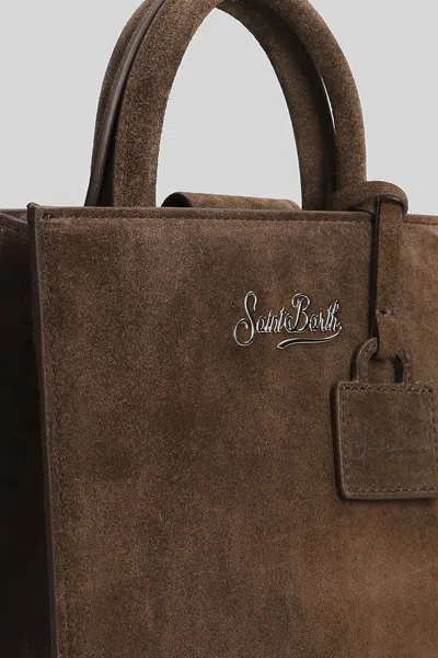 Mc2 Saint Barth Shop Bag Mini Tote In Brown
